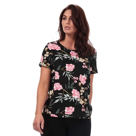 New Vero Moda Plus Size Floral Blouse Size 18W - Picture 1 of 15